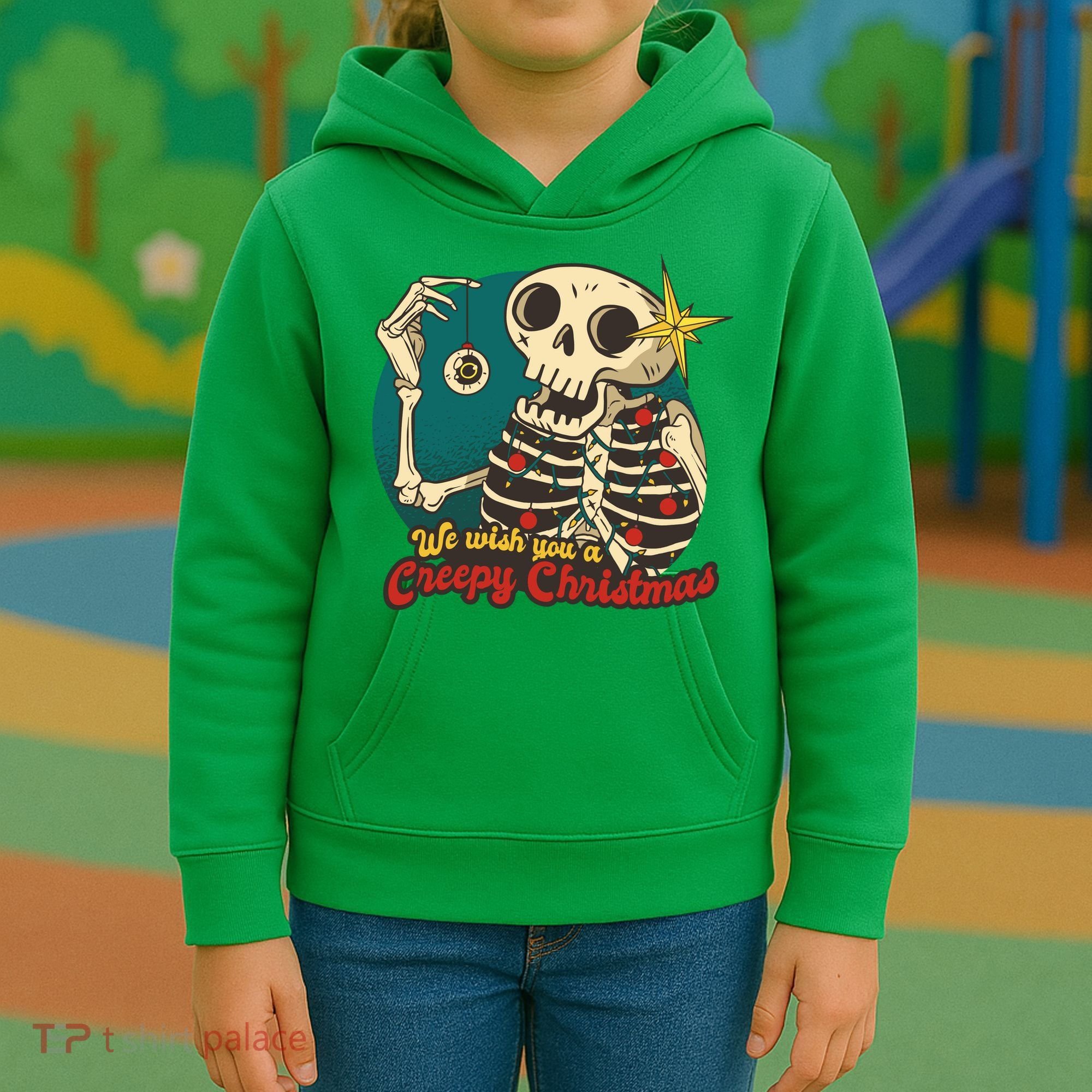 We Wish You A Creepy Christmas Kids Hoodie