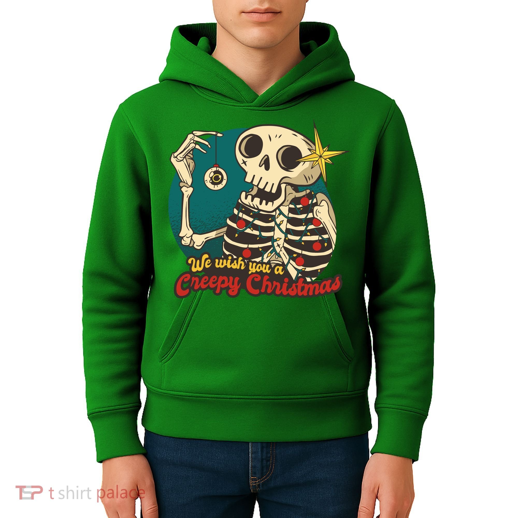 We Wish You A Creepy Christmas Kids Hoodie