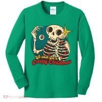We Wish You A Creepy Christmas Kids Long Sleeve Shirt thumb 0