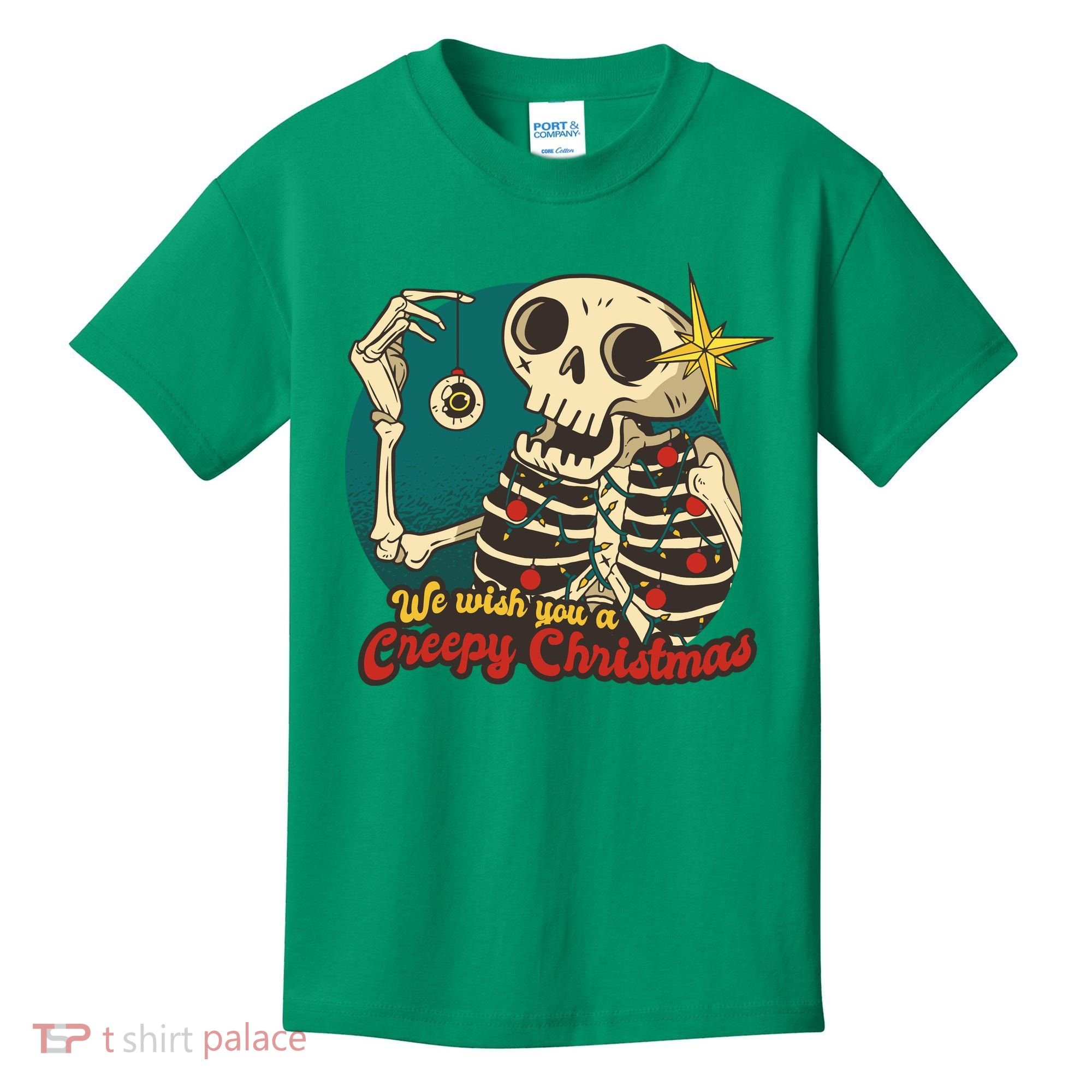 We Wish You A Creepy Christmas Kids T-Shirt