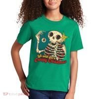 We Wish You A Creepy Christmas Kids T-Shirt thumb 2