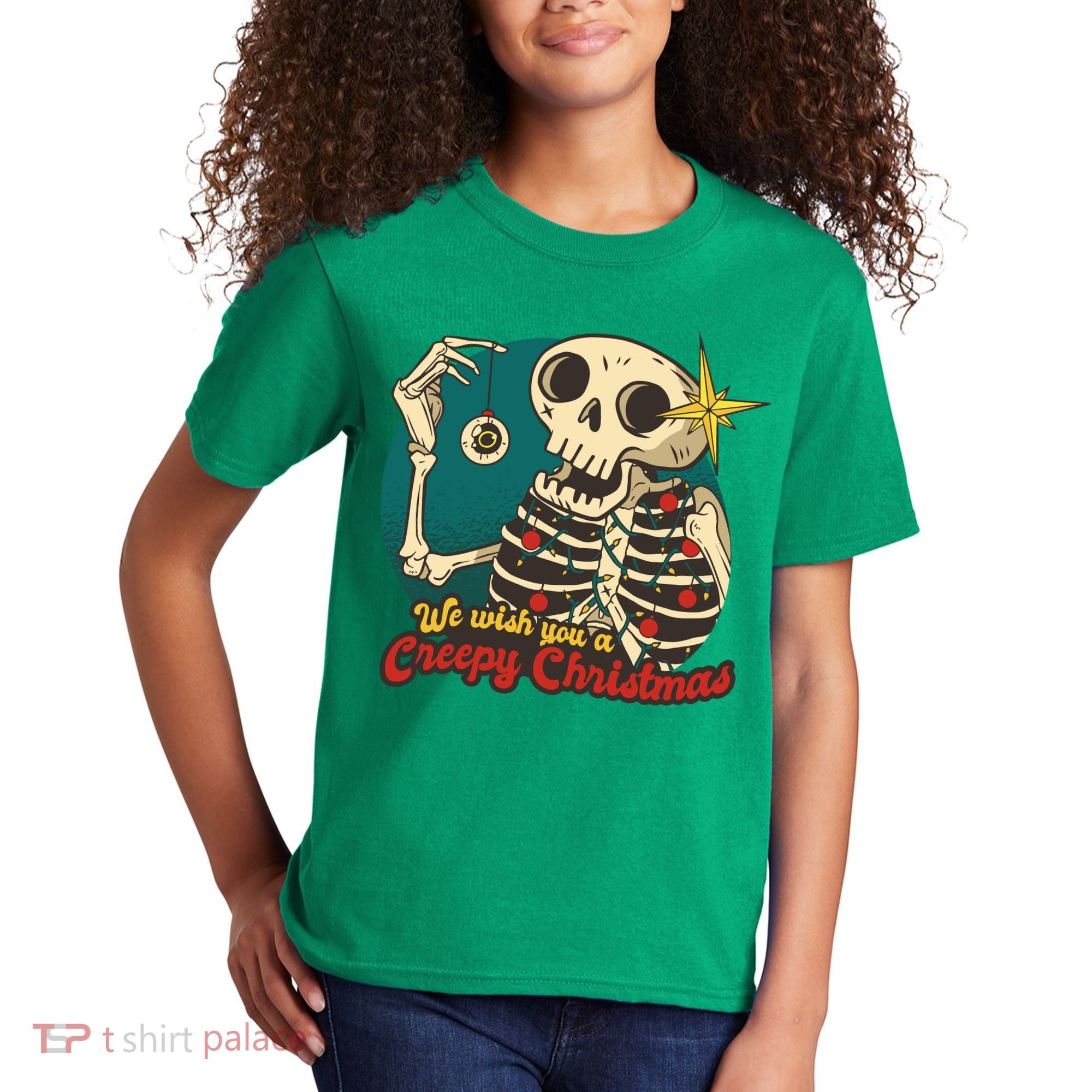 We Wish You A Creepy Christmas Kids T-Shirt