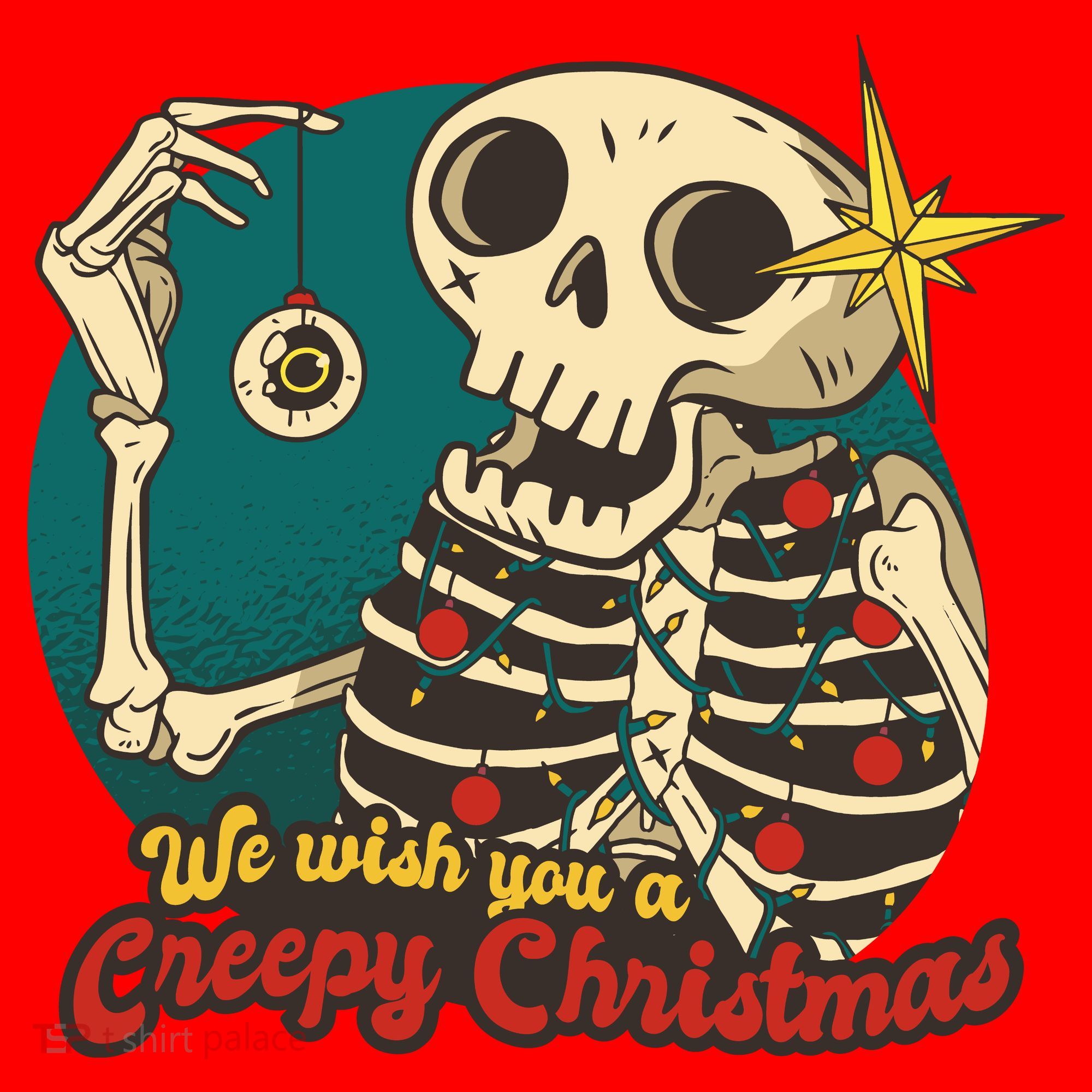 We Wish You A Creepy Christmas Santa Hat