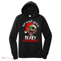 We Wish You A Beary Christmas Santa Bear Xmas Sunglasses Gift Women's Hoodie thumb 0