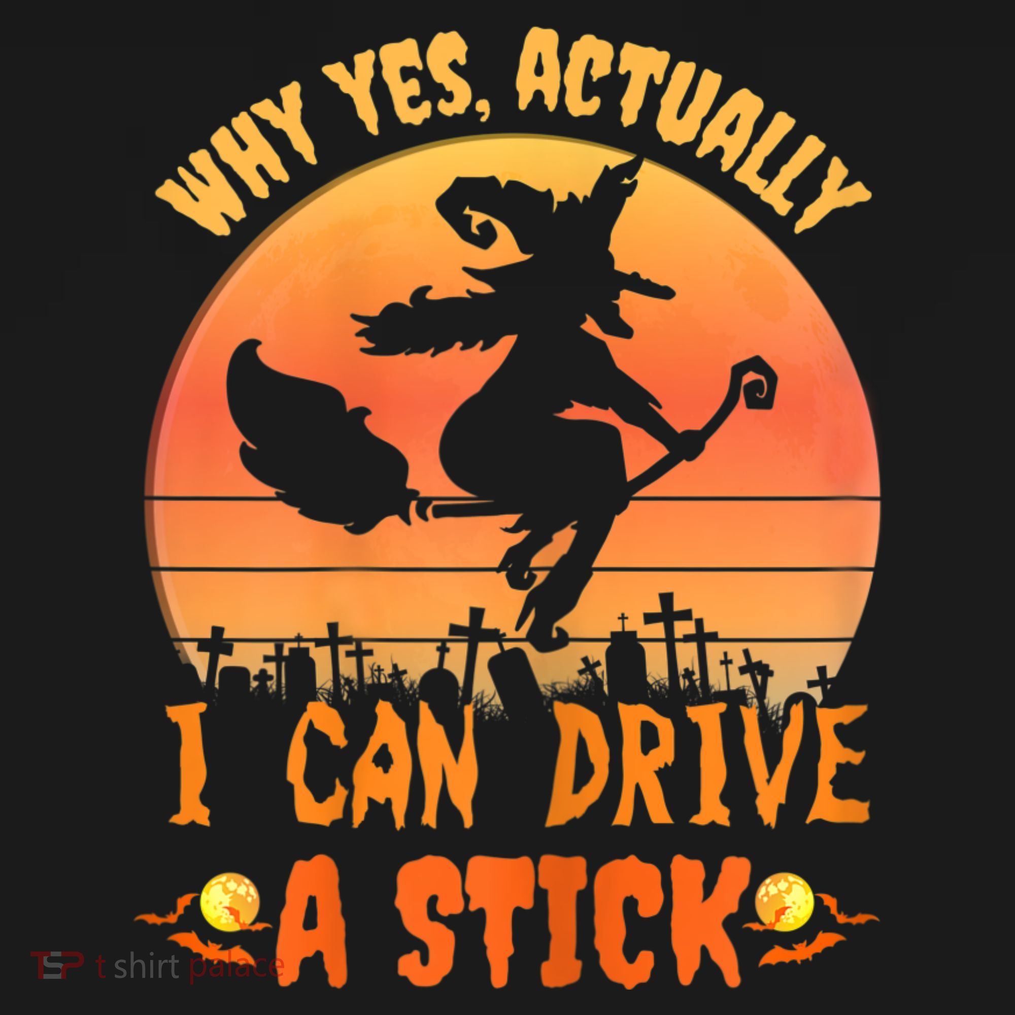Womens Why Yes Actually I Can Drive A Stick Halloween Witch Spooky USA-Made Doggie Bandana