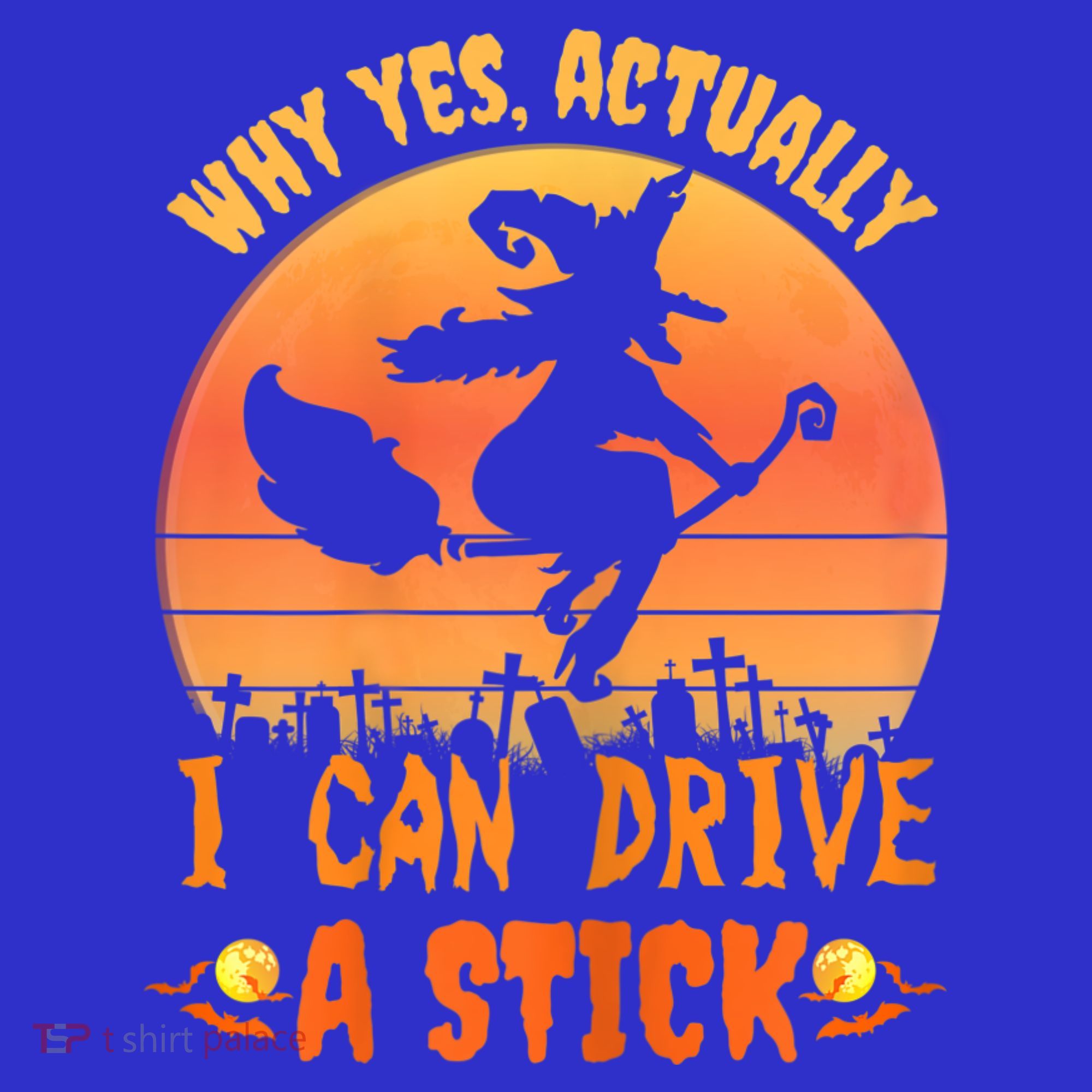 Womens Why Yes Actually I Can Drive A Stick Halloween Witch Spooky Mousepad