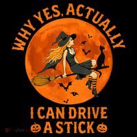 Why Yes Actually I Can Drive A Stick Funny Witch Costume Coffee Mug thumb 5