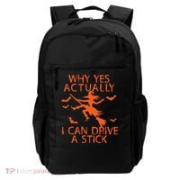 Why Yes Actually I Can Drive A Stick Halloween Backpack thumb 0