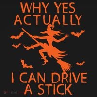 Why Yes Actually I Can Drive A Stick Halloween Backpack thumb 2