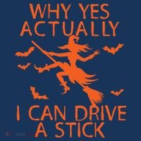 Why Yes Actually I Can Drive A Stick Halloween Apron thumb 3