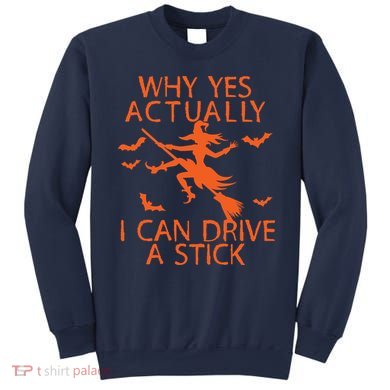 Why Yes Actually I Can Drive A Stick Halloween Sweatshirt