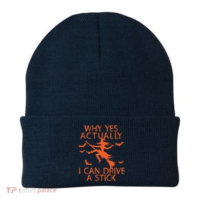 Why Yes Actually I Can Drive A Stick Halloween Beanie