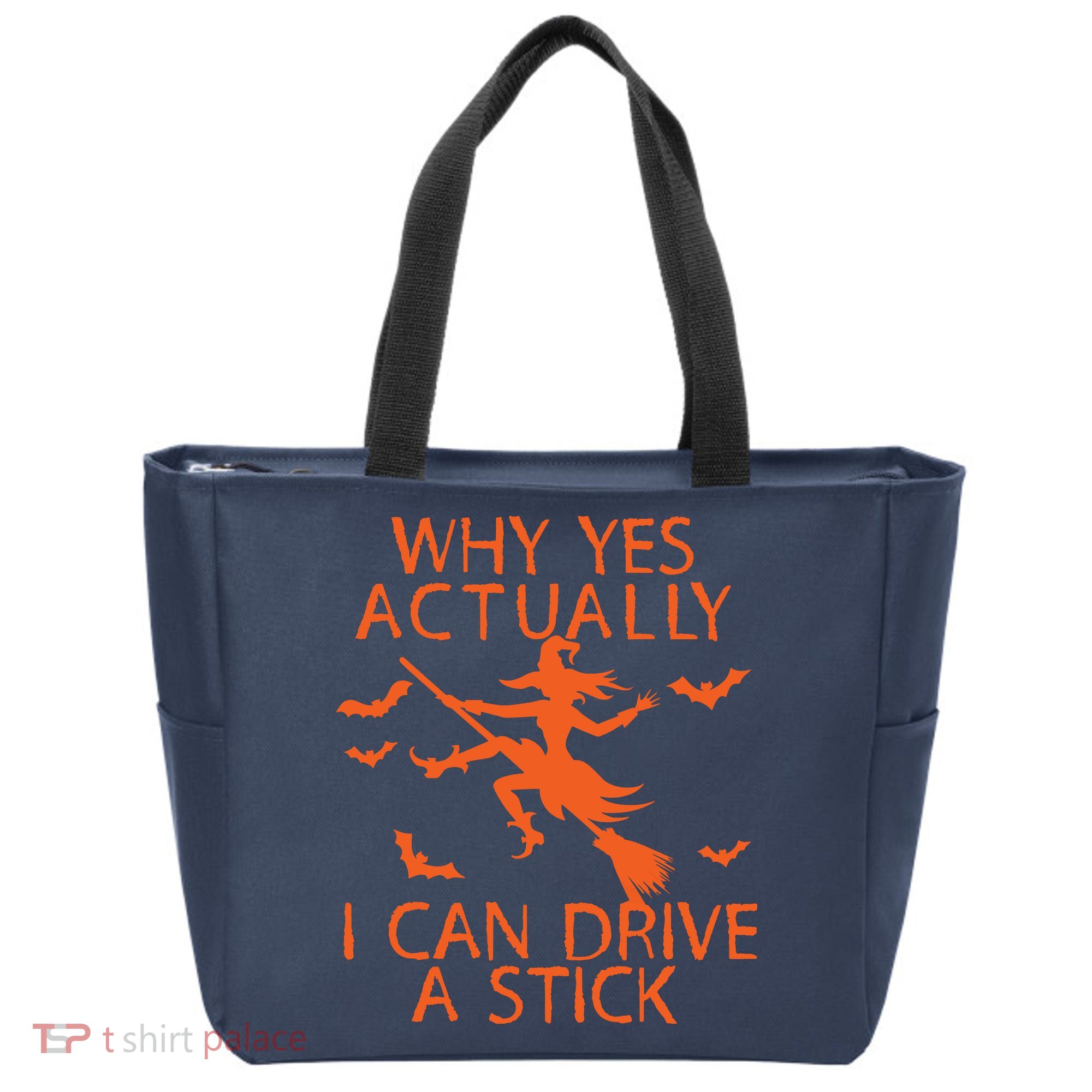 Why Yes Actually I Can Drive A Stick Halloween Tote Bag