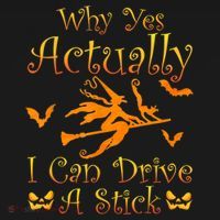 Why Yes Actually I Can Drive A Stick Funny Witch Costume Baby Bodysuit thumb 2