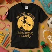Why Yes Actually I Can Drive A Stick Kids T-Shirt thumb 3