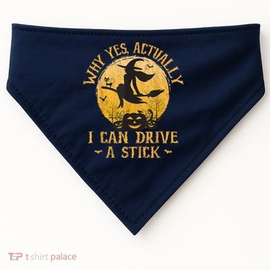 Why Yes Actually I Can Drive A Stick USA-Made Doggie Bandana