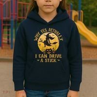 Why Yes Actually I Can Drive A Stick Kids Hoodie thumb 3