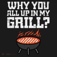 Why You All Up In My Grill Funny Bbq Barbecue Dad Pajama Set thumb 2