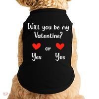 Will You Be My Valantine Yes Or Yes Valentines Day Doggie Tank thumb 0