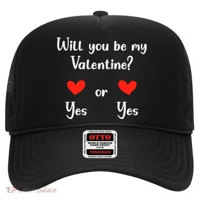 Will You Be My Valantine Yes Or Yes Valentines Day Hat