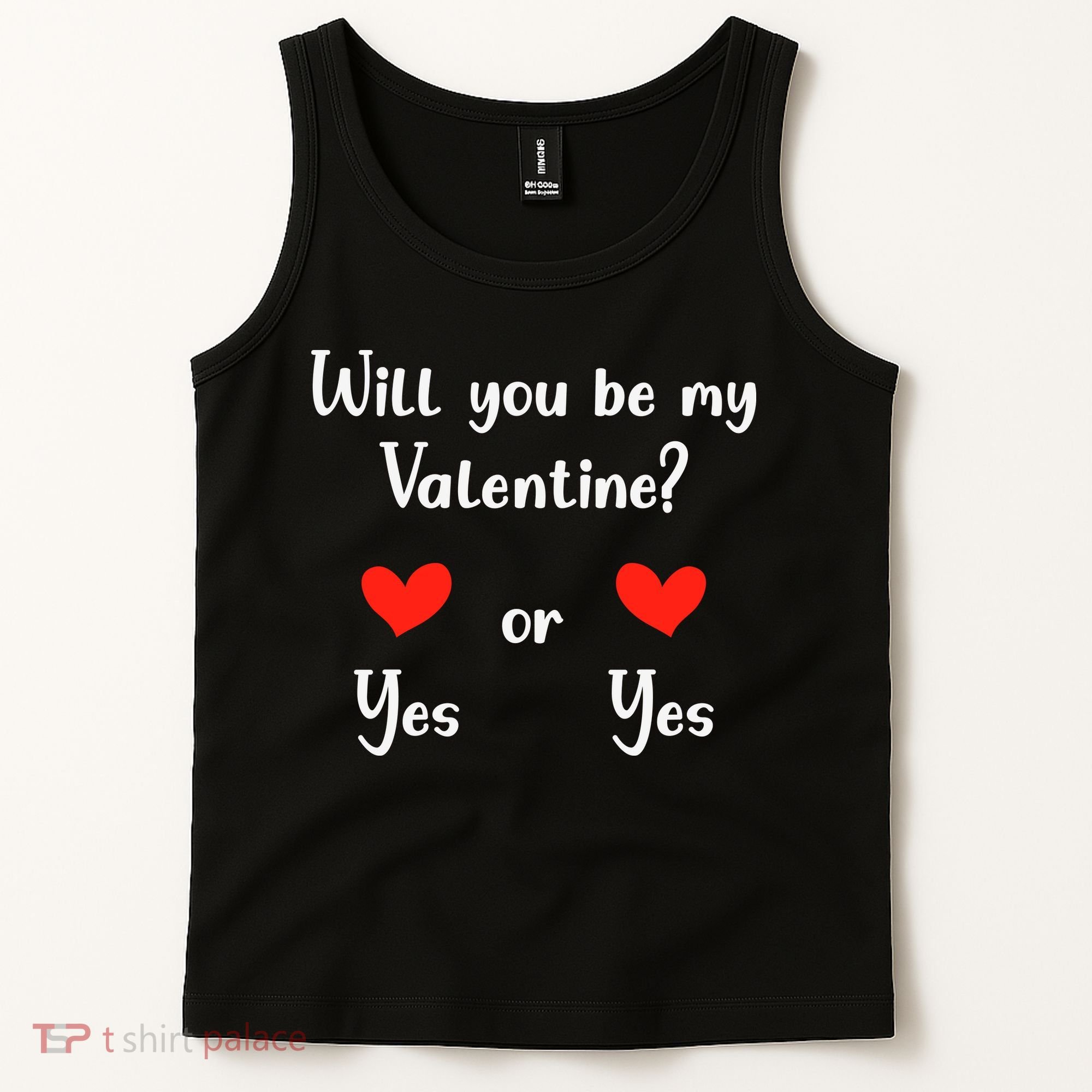 Will You Be My Valantine Yes Or Yes Valentines Day Tank Top