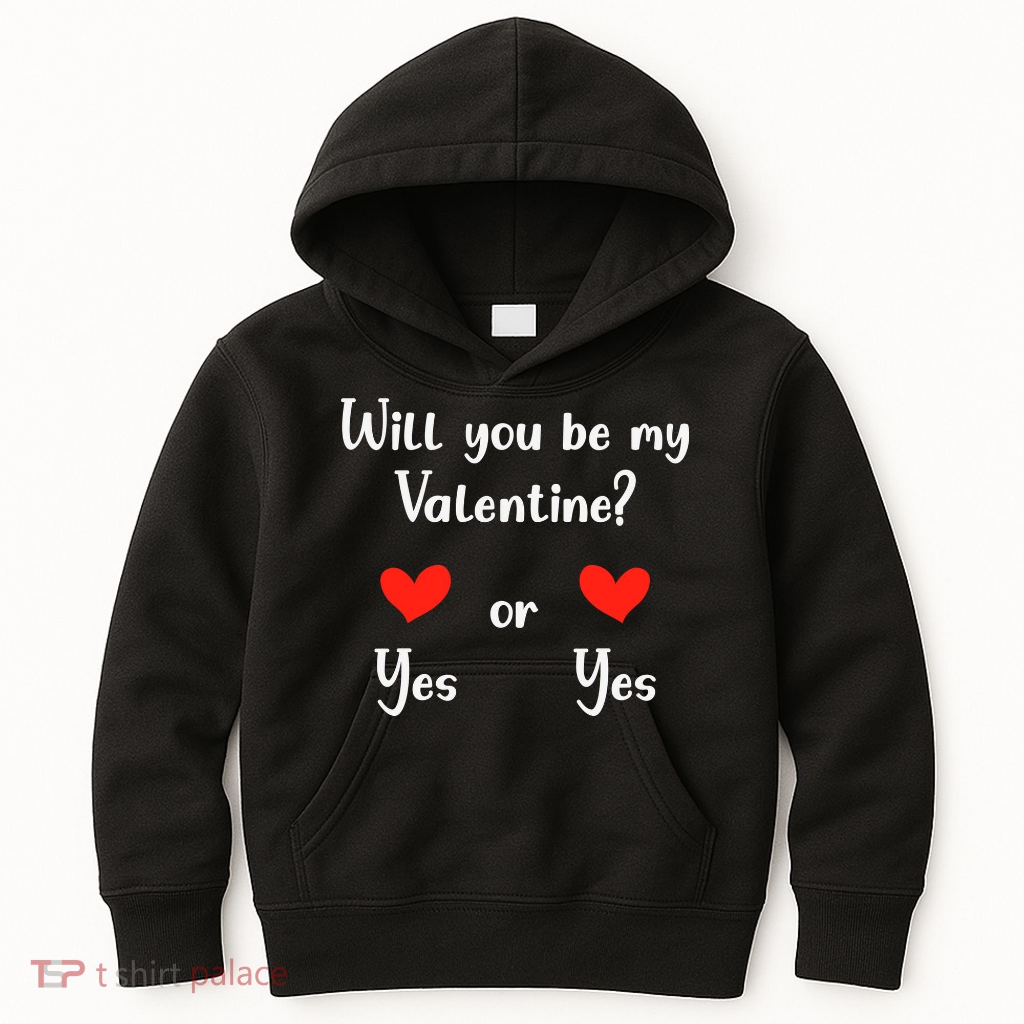 Will You Be My Valantine Yes Or Yes Valentines Day Kids Hoodie