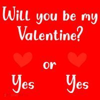 Will You Be My Valantine Yes Or Yes Valentines Day Santa Hat thumb 1