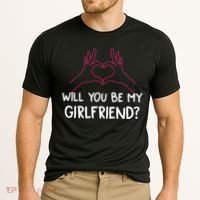 Will You Be My Girlfriend I Love Relationship Valentine Cooling Performance Crew T-Shirt thumb 2