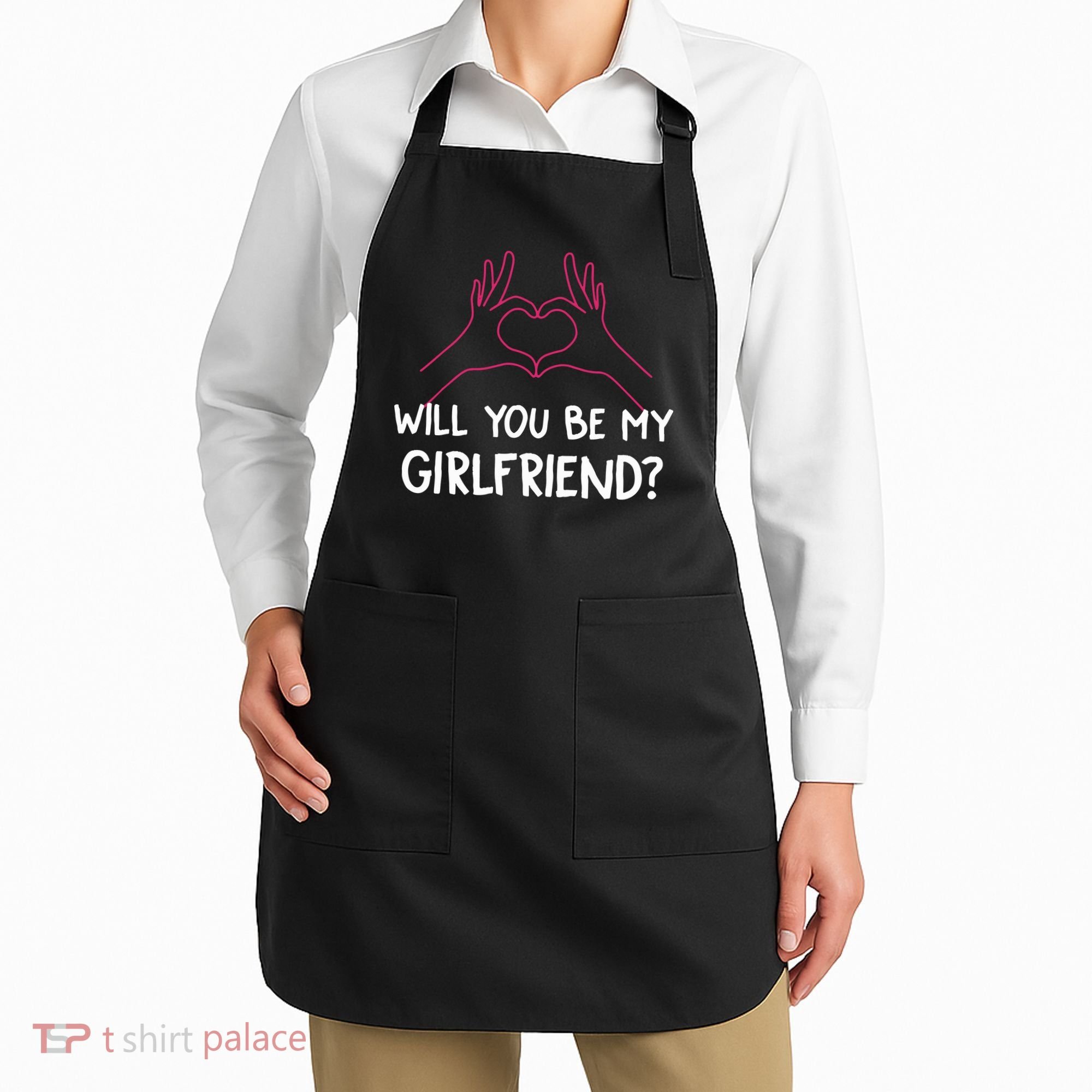 Will You Be My Girlfriend I Love Relationship Valentine Apron