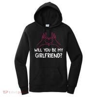 Will You Be My Girlfriend I Love Relationship Valentine Women's Hoodie thumb 0