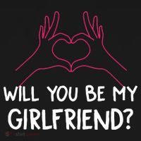 Will You Be My Girlfriend I Love Relationship Valentine Women's Hoodie thumb 2