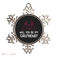 Will You Be My Girlfriend I Love Relationship Valentine Ornament thumb 0