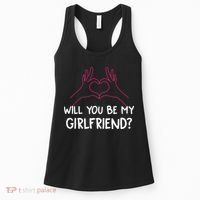 Will You Be My Girlfriend I Love Relationship Valentine Women's Tank Top thumb 0