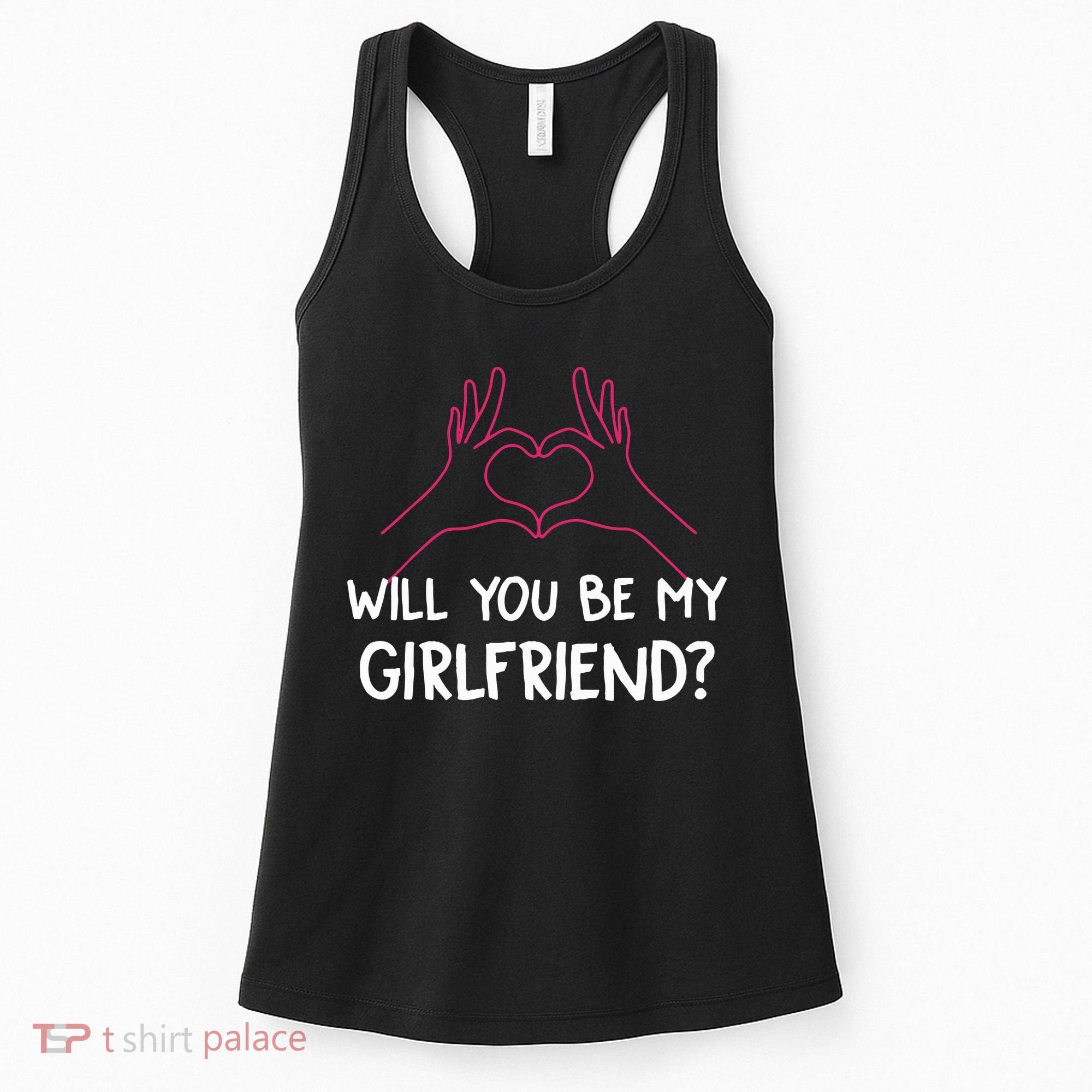 Will You Be My Girlfriend I Love Relationship Valentine Women's Tank Top