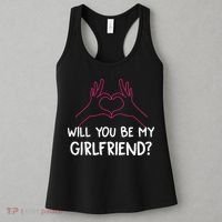 Will You Be My Girlfriend I Love Relationship Valentine Women's Tank Top thumb 3