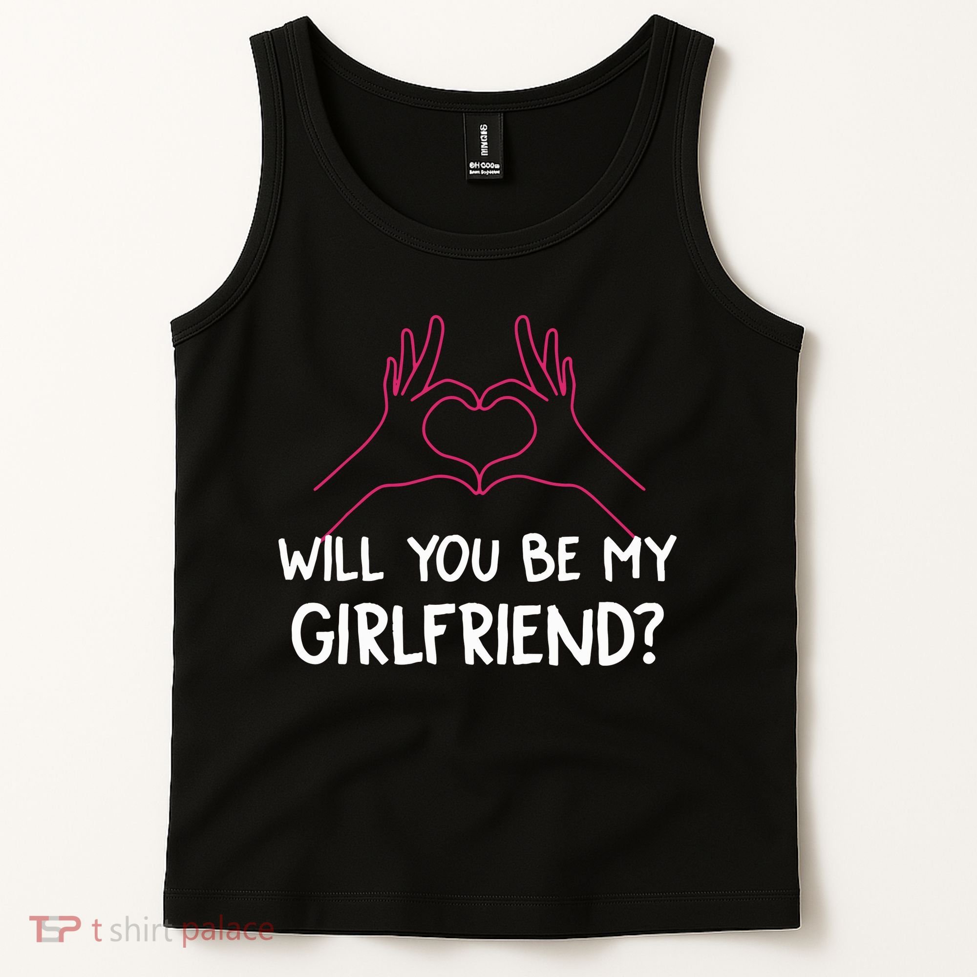 Will You Be My Girlfriend I Love Relationship Valentine Tank Top