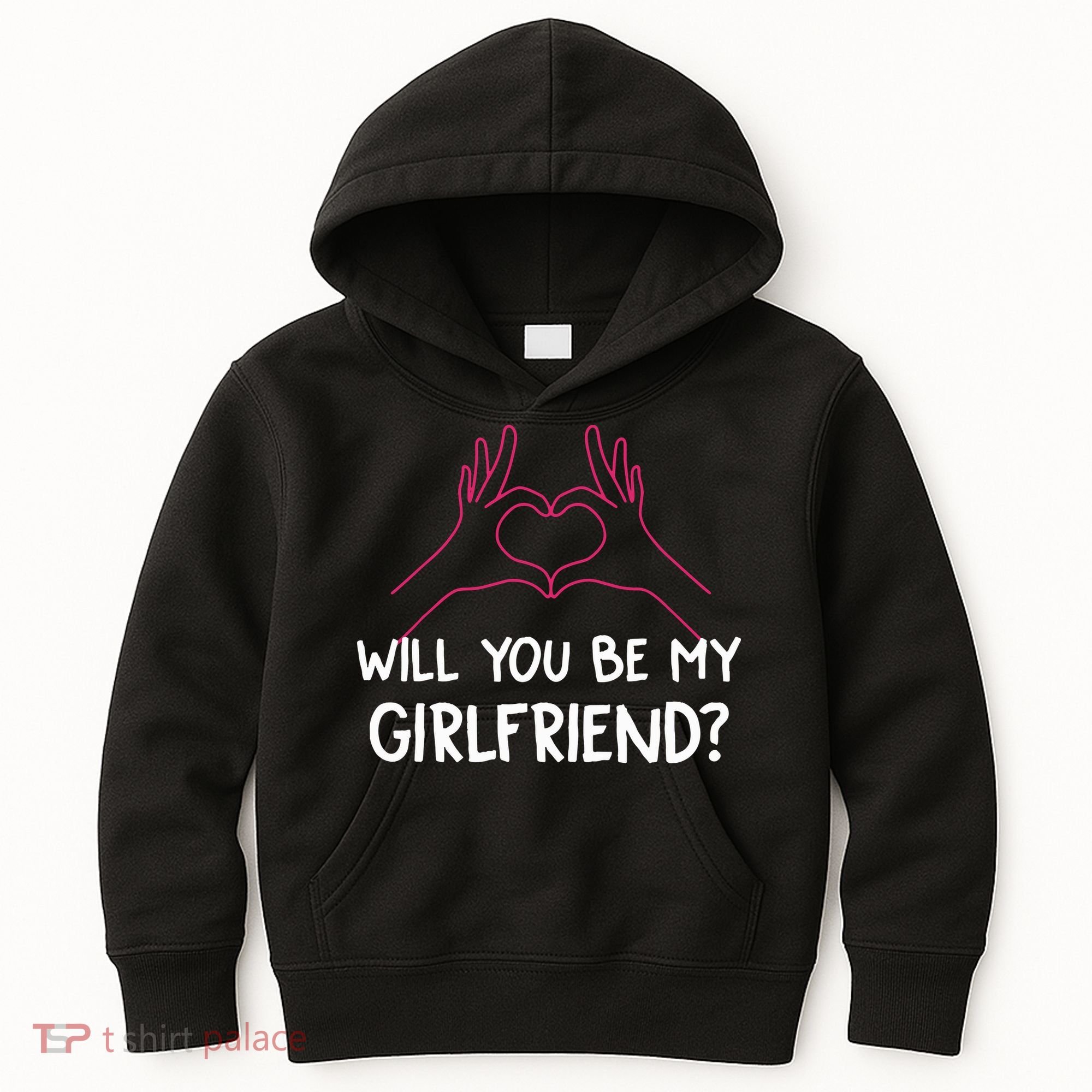 Will You Be My Girlfriend I Love Relationship Valentine Kids Hoodie