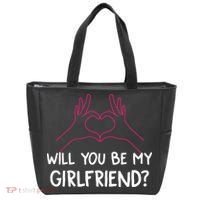 Will You Be My Girlfriend I Love Relationship Valentine Tote Bag thumb 0