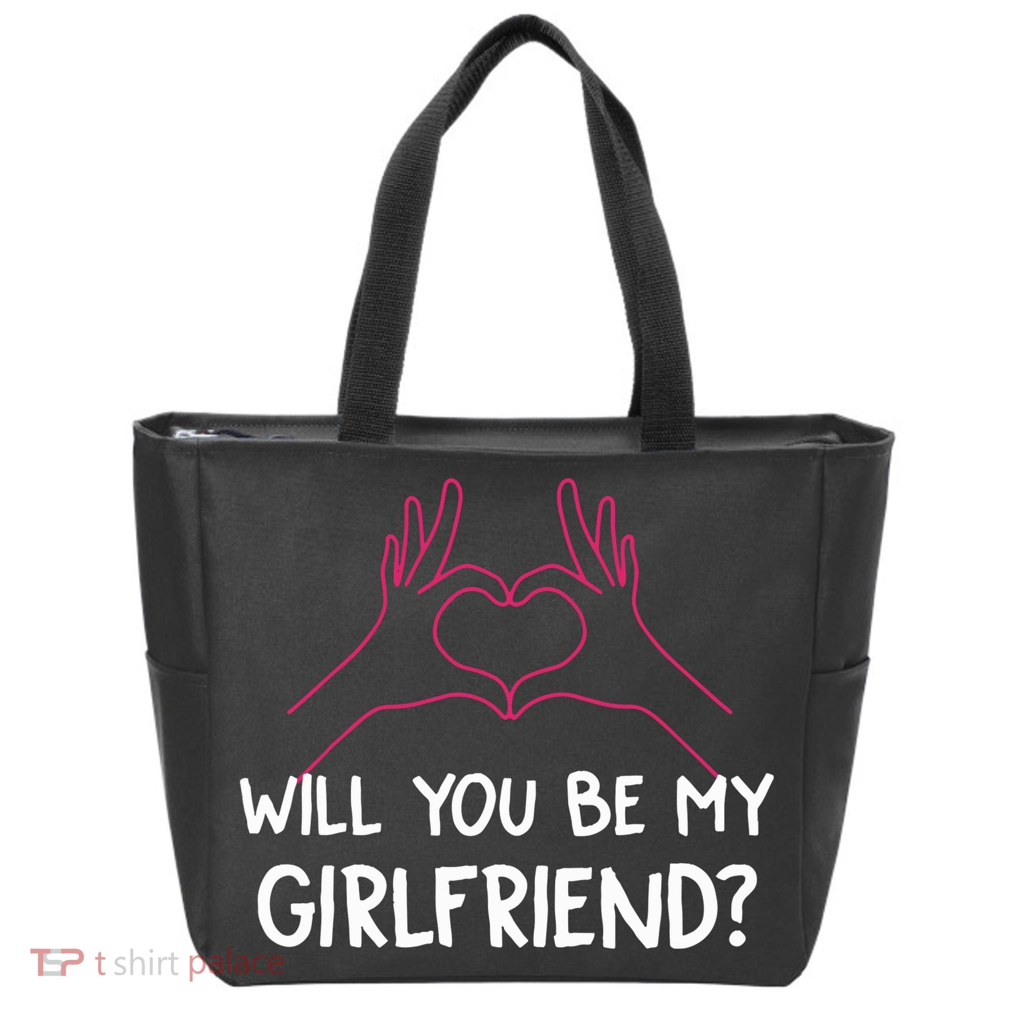 Will You Be My Girlfriend I Love Relationship Valentine Tote Bag