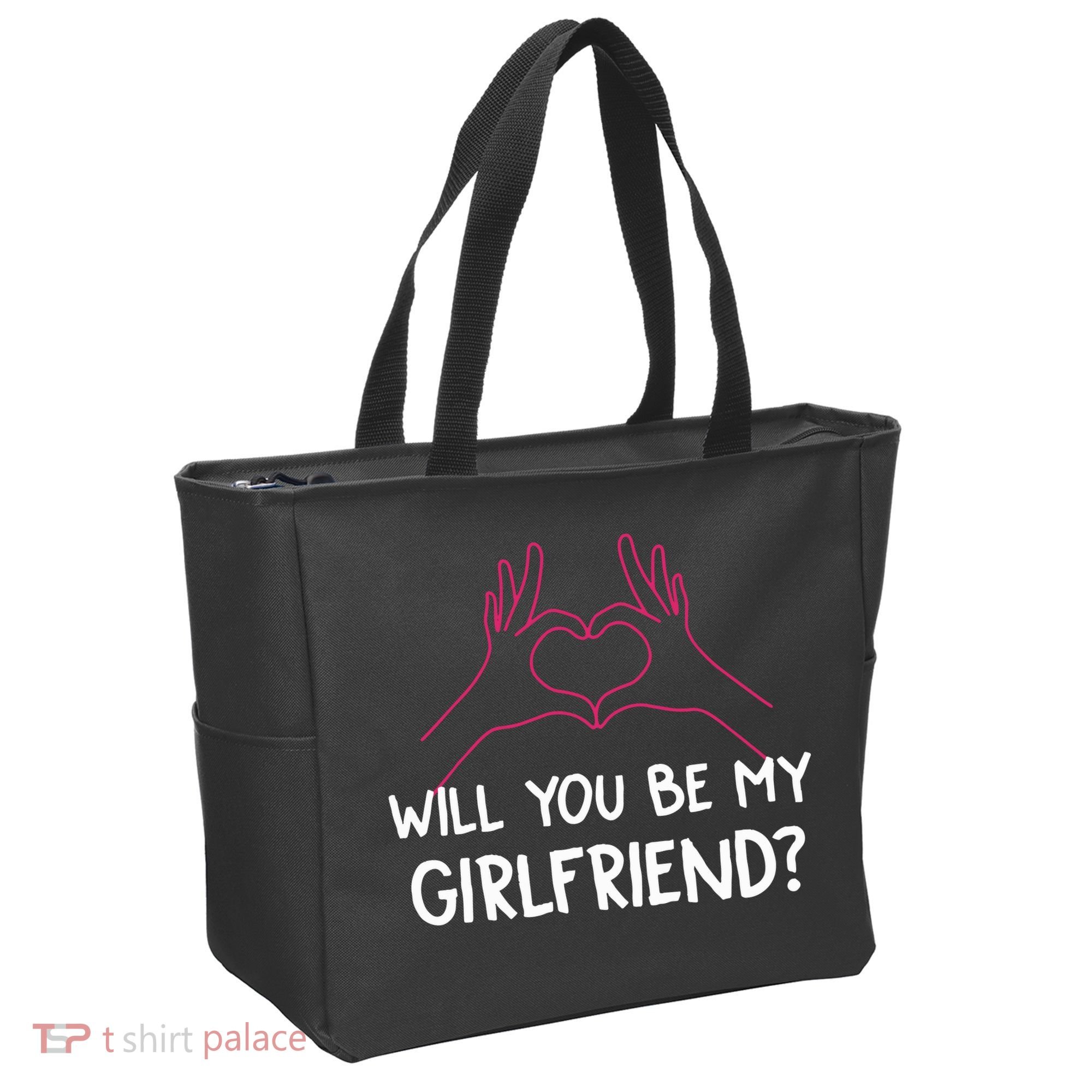 Will You Be My Girlfriend I Love Relationship Valentine Tote Bag
