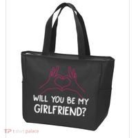 Will You Be My Girlfriend I Love Relationship Valentine Tote Bag thumb 3