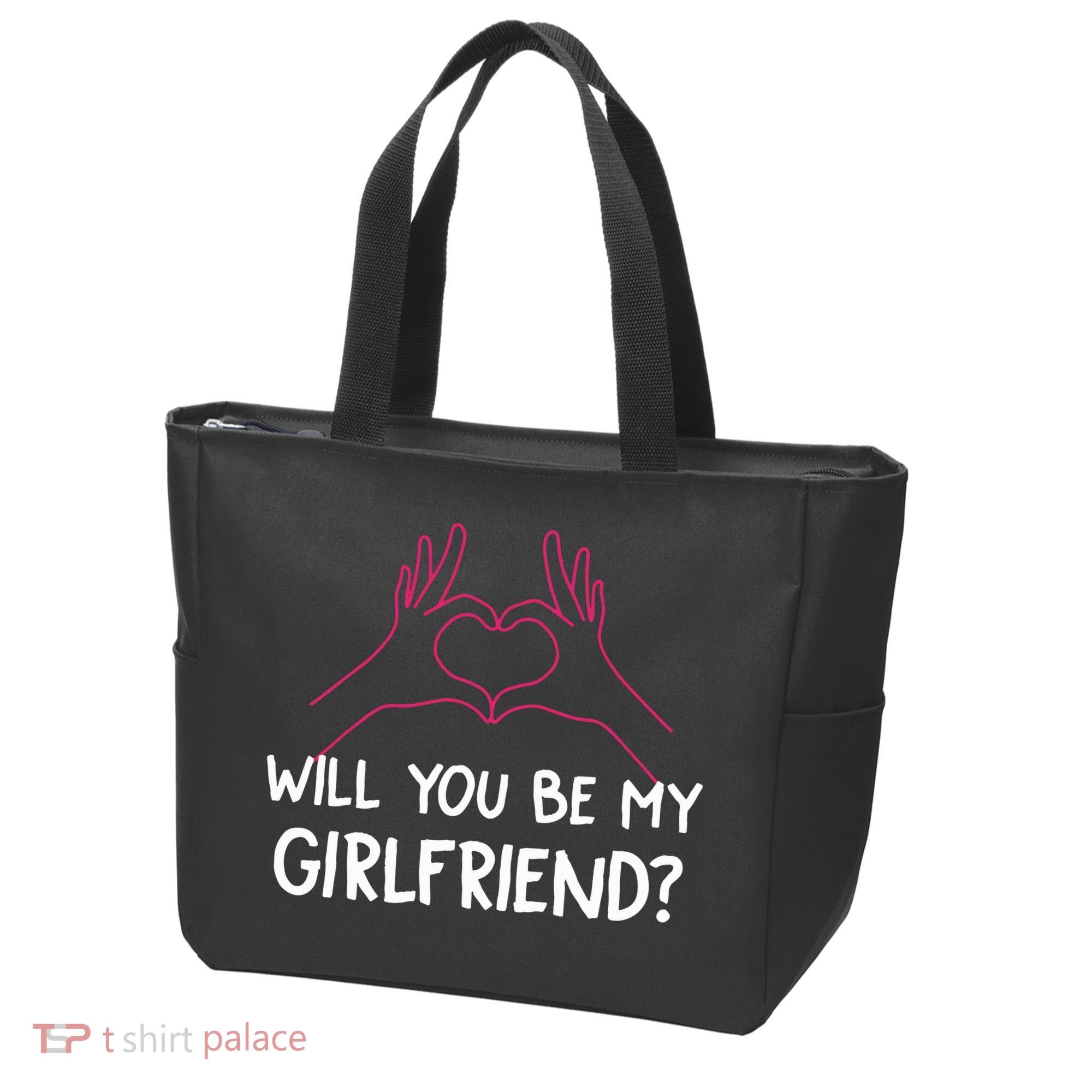 Will You Be My Girlfriend I Love Relationship Valentine Tote Bag