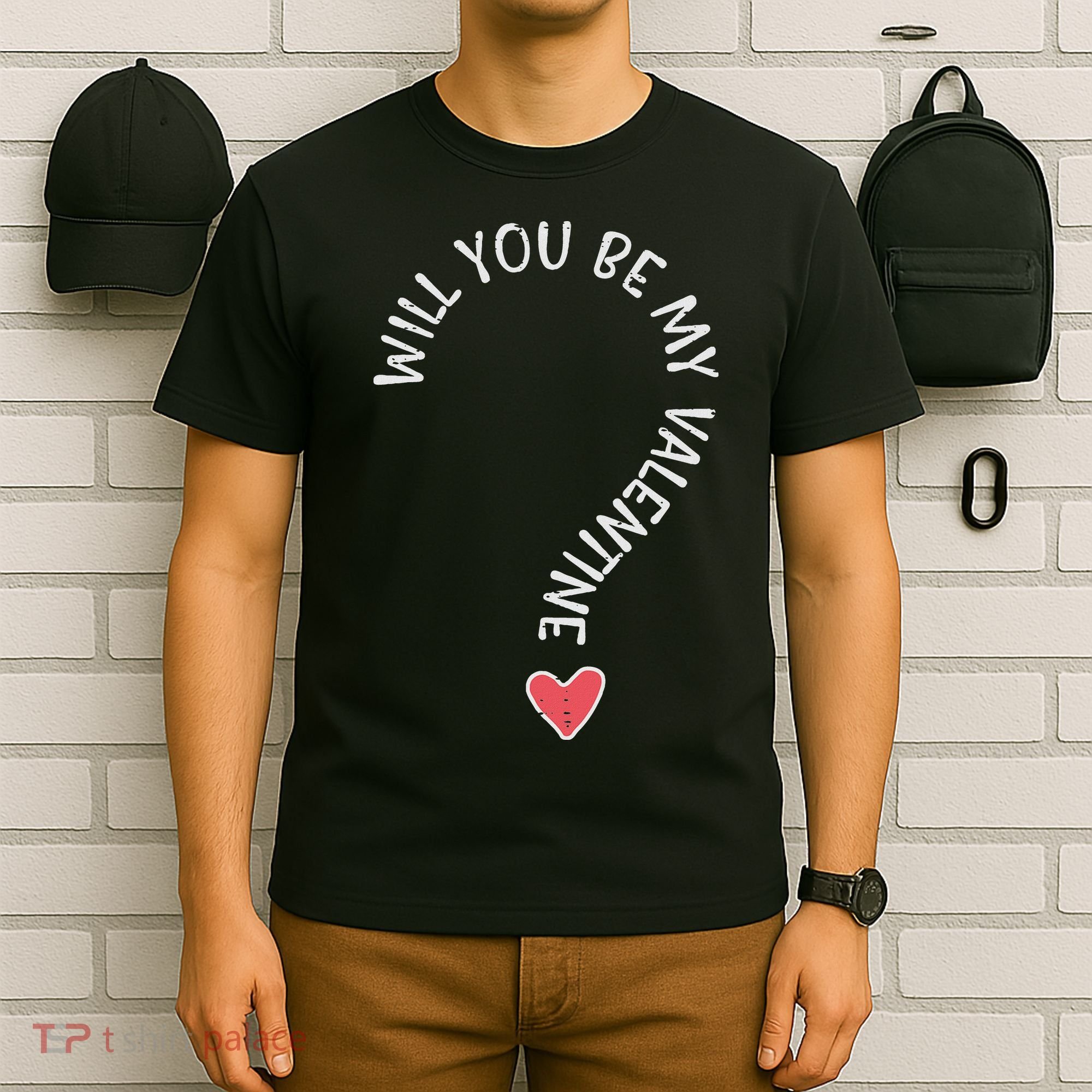 Will You Be My Valentine Cute Valentines Day T-Shirt