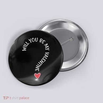 Will You Be My Valentine Cute Valentines Day Button