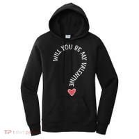 Will You Be My Valentine Cute Valentines Day Women's Hoodie thumb 0