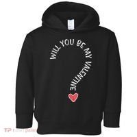 Will You Be My Valentine Cute Valentines Day Toddler Hoodie thumb 0