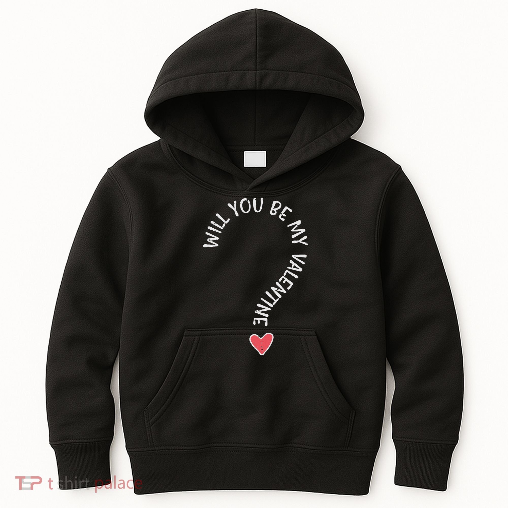 Will You Be My Valentine Cute Valentines Day Kids Hoodie
