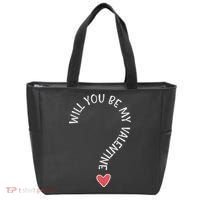 Will You Be My Valentine Cute Valentines Day Tote Bag thumb 0