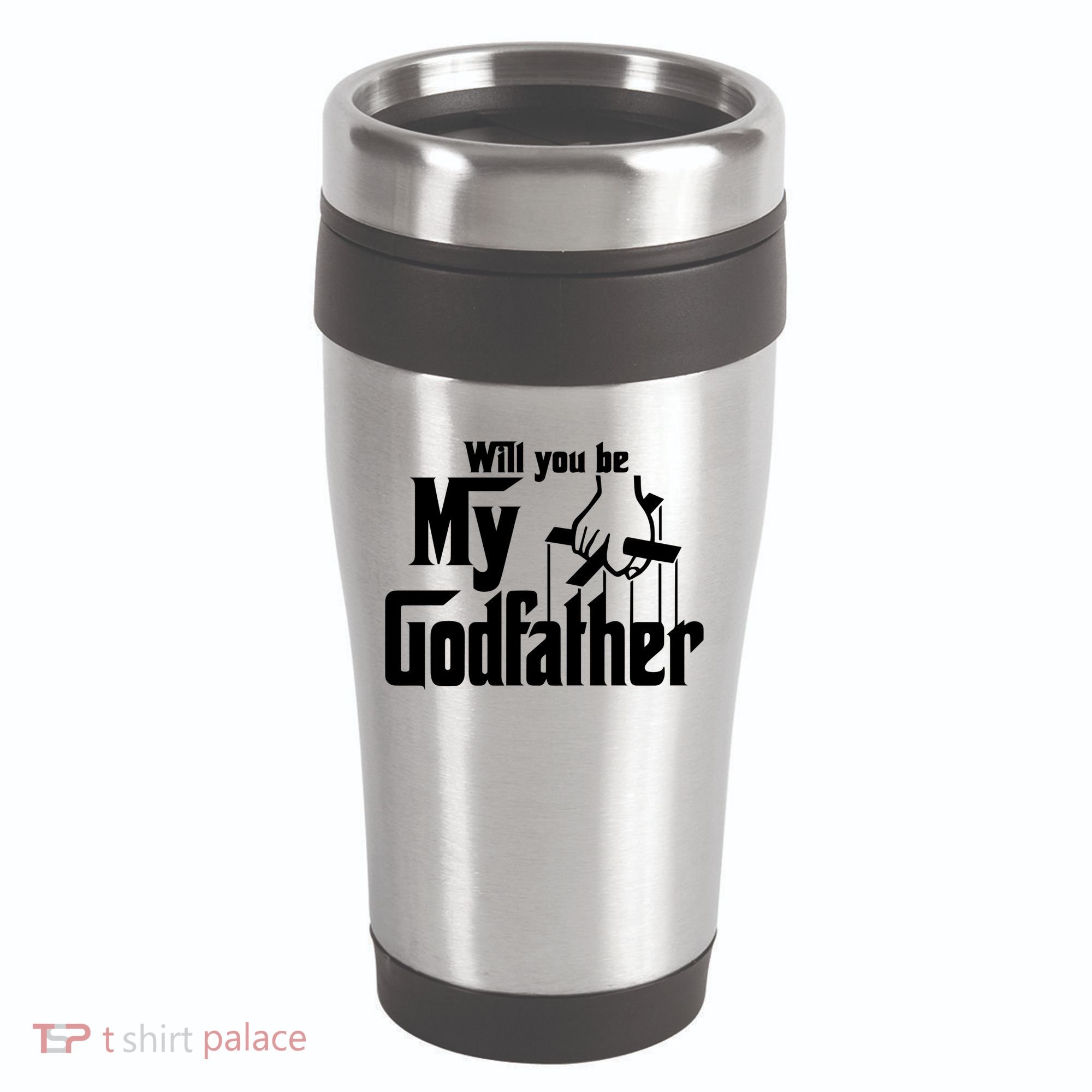 Will You Be My Godfather 16oz Travel Tumbler