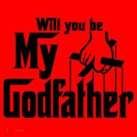 Will You Be My Godfather Santa Hat thumb 1